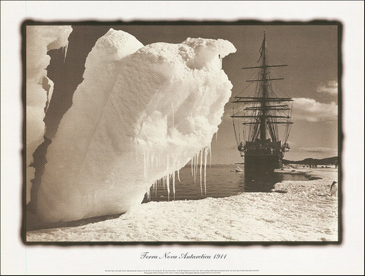 AW HP1 Terra Nova Antartica 1911 by Herbert Ponting 1870 to 1935 80x60cm on paper - Chamton