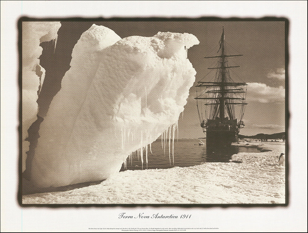AW HP1 Terra Nova Antartica 1911 by Herbert Ponting 1870 to 1935 80x60cm on paper