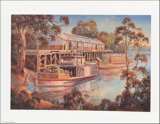 AW JB376b Afternoon Break by John Bradley 45x35cm on paper - Chamton