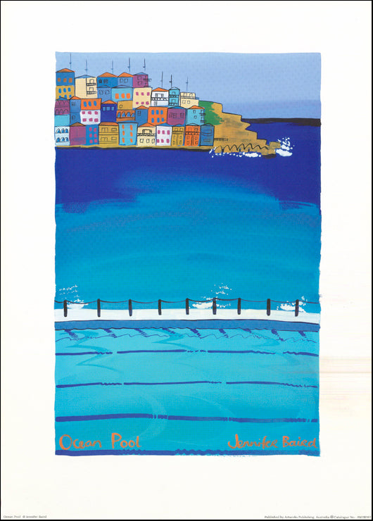 AW JB597 Jennifer Baird 42x59cm on paper, Ocean Pool