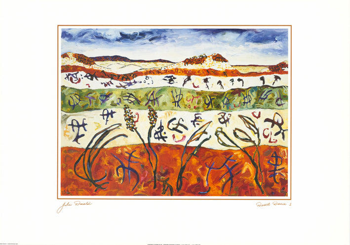 AW JD704 Julie Donald 100x70cm on paper, Desert Dance 1