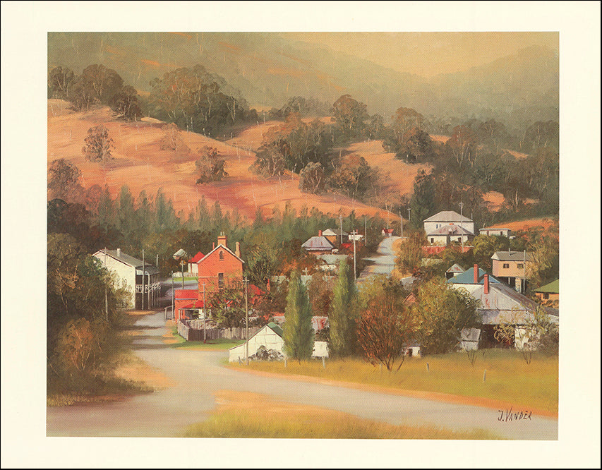 AW JV303 View of Sofala by John Vander 45x35cm on paper - Chamton