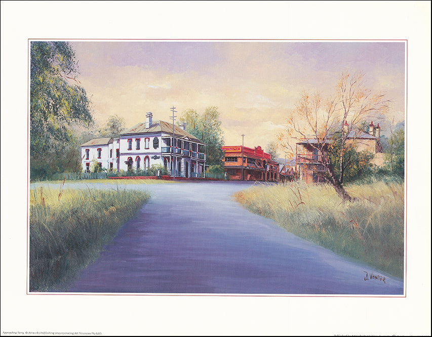 AW JV613 Approaching Berry by John Vander 45x35cm on paper - Chamton