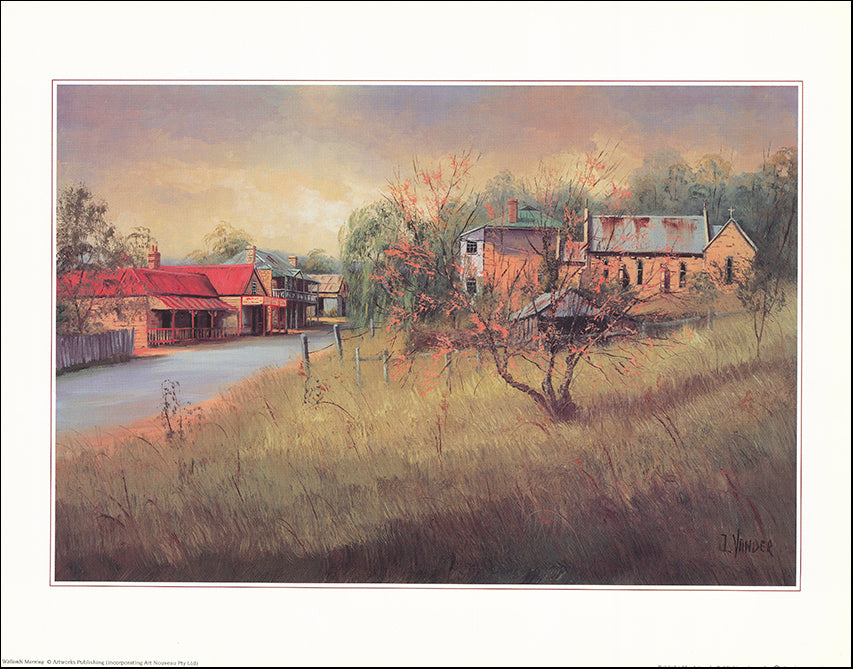 AW JV614 Wollombi Morning by John Vander 45x35cm on paper