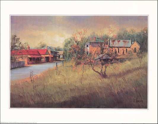 AW JV614 Wollombi Morning by John Vander 45x35cm on paper