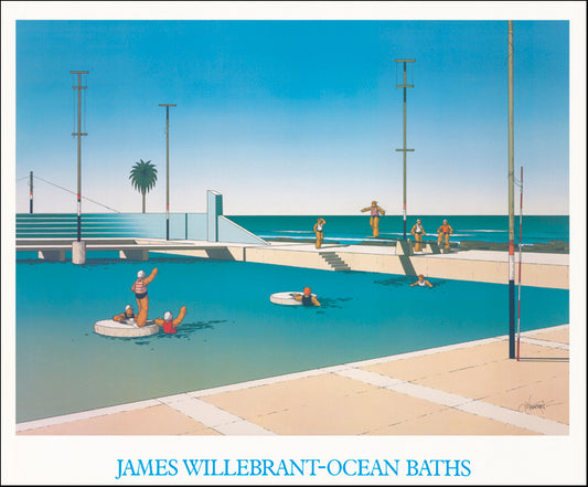 AW JW14 James Willebrant 82x67cm on paper, Ocean Baths - Chamton