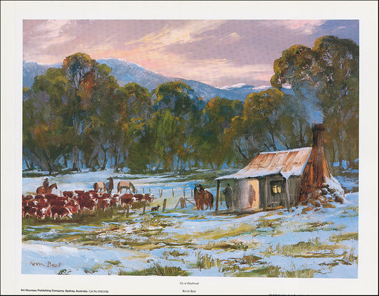 AW KB456 Up at Daybreak by Kevin Best 40x35cm on paper