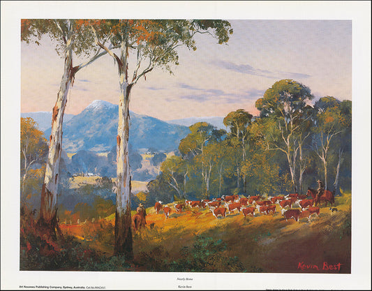 AW KB457 Nearly home by Kevin Best 45x35cm on paper - Chamton