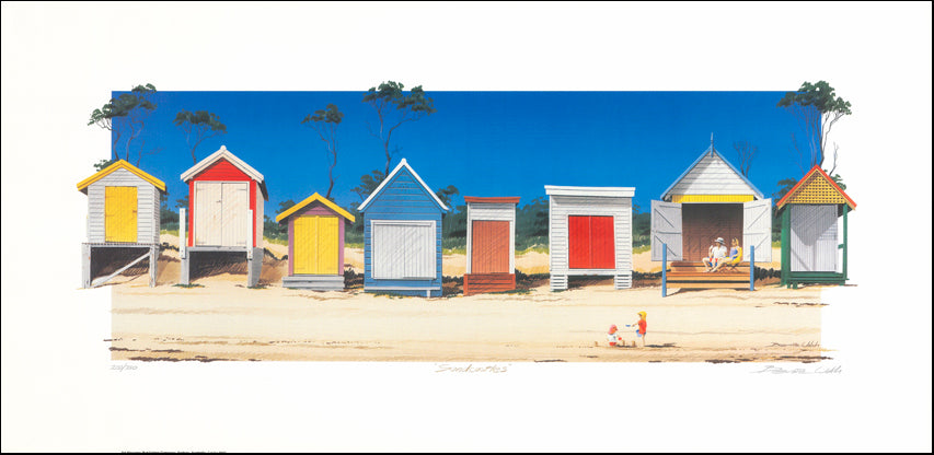 AW LEBW3 Bernie Walsh 98x48cm on paper, Sandcastles LE of 350 - Chamton