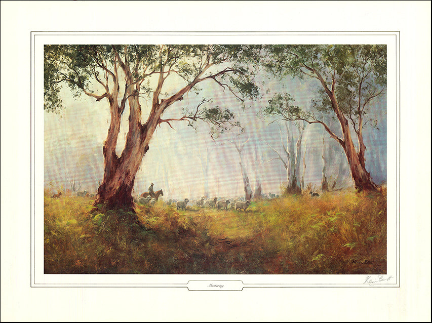 AW LEKB5 Mustering by Kevin Best 86x64cm on paper