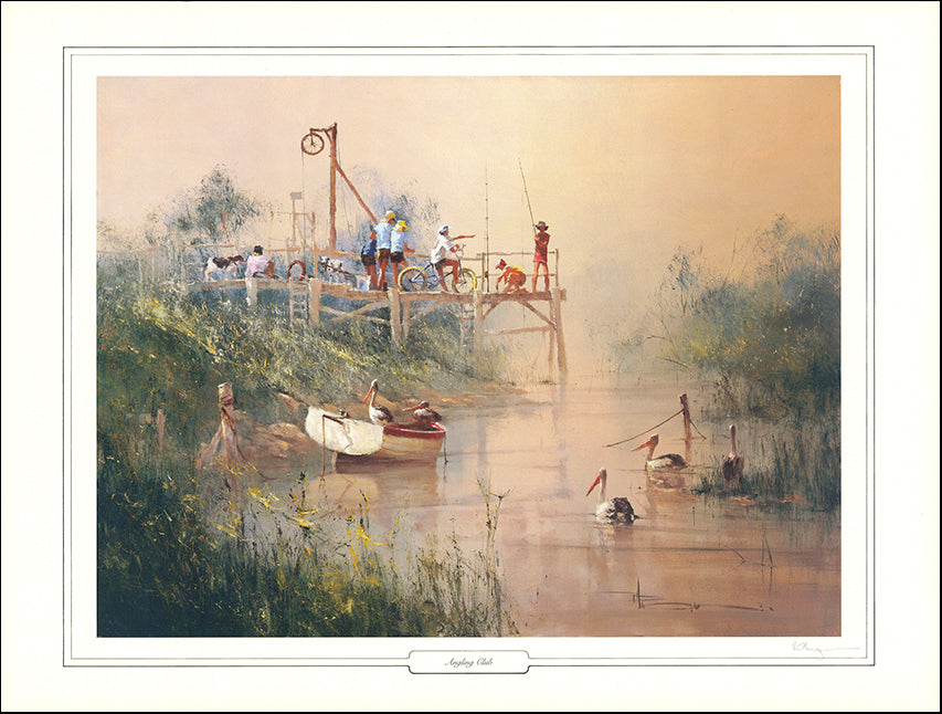 AW LERH1 Angling Club by Robert Hagan LE of 1500 86x64cm on paper