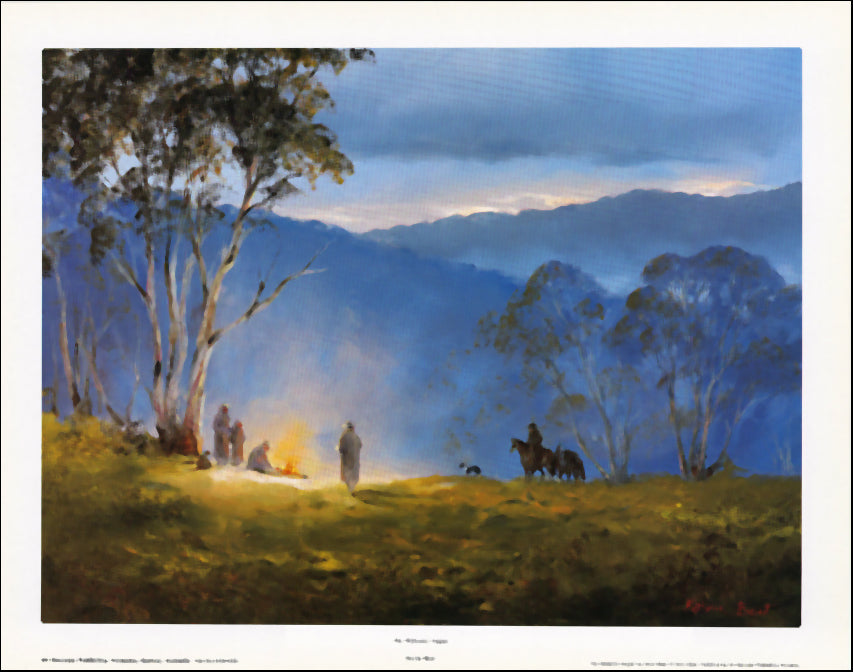 AW LK455 A Welcome Cuppa by Kevin Best 45x35cm on paper