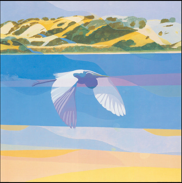 AW LK653 Lars Knudsen 70x70cm on paper, Great Egret