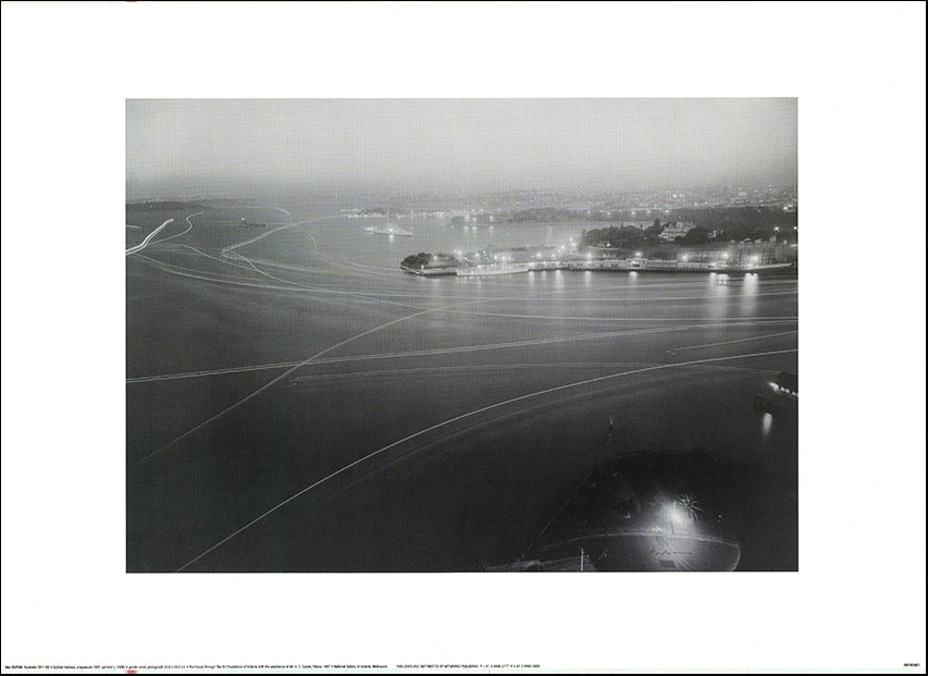 AW MD801 Sydney Harbour crepuscle 1937 NGV by Max Dupain 70x50cm on paper