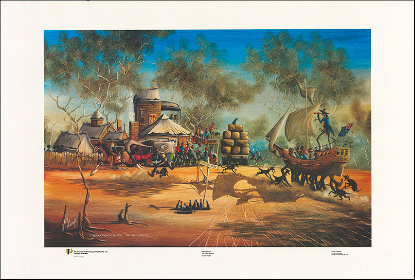 AW MM322 The Fleet Arrives by Max Mannix 101x68cm paper - Chamton
