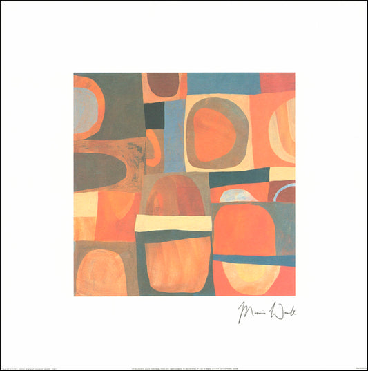 AW MW769 Marnie Wark 50x50cm on paper, I must go to Ayers Rock