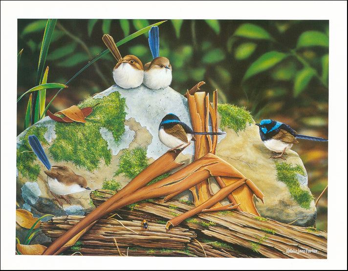 AW NP732 Natalie Parker 45x35cm on paper, A Family Gathering