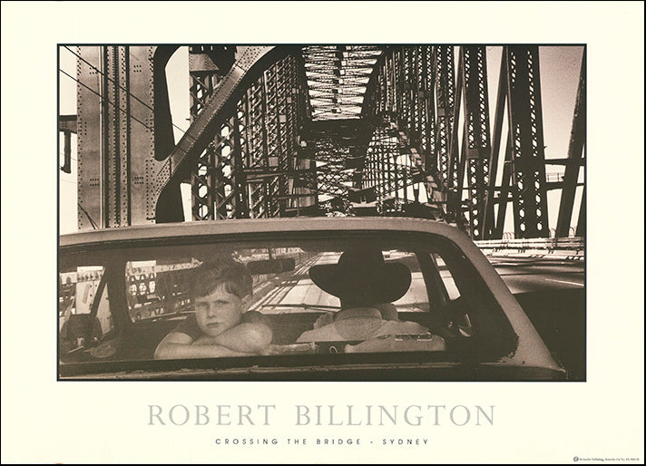 AW RB108 Crossing the Bridge Sydney by Robert Billington, 50x70cm on paper
