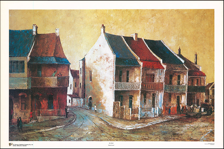 AW RE158 A Quiet Corner by Ric Elliot 101x68cm on paper - Chamton