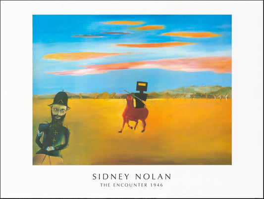 AW SN721 The Encounter 1946 NGA by Sidney Nolan 80x60cm on paper