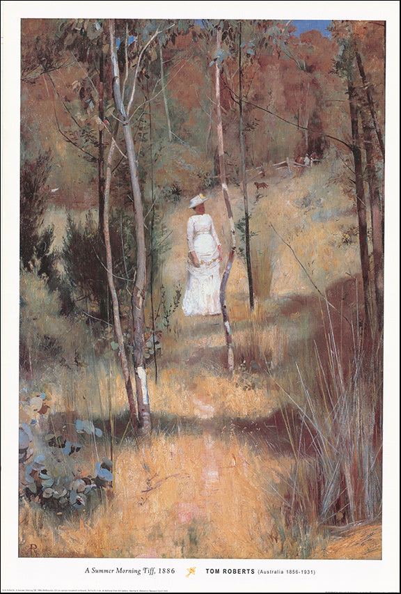 AW TR580 A Summer morning Tiff 1886 by Tom Roberts 1856 to 1931 68x101cm on paper
