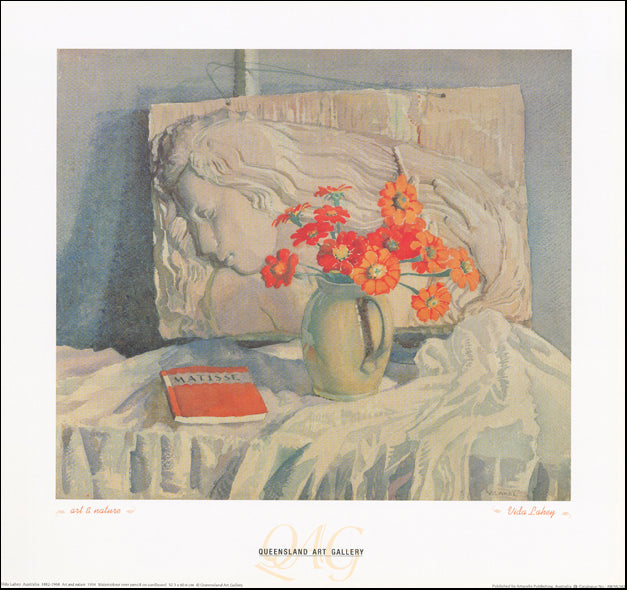 AW VL582 Art & Nature by Vida Lahey 1882 - 1968 Queensland Art Gallery 58x54cm on paper - Chamton