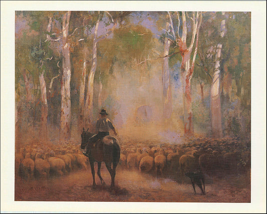 AW WW259 The Drover by Walter Withers 45x35cm on paper
