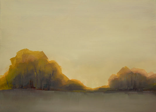 100344 Ochre Trees Landscape, by Abrams, available in multiple sizes