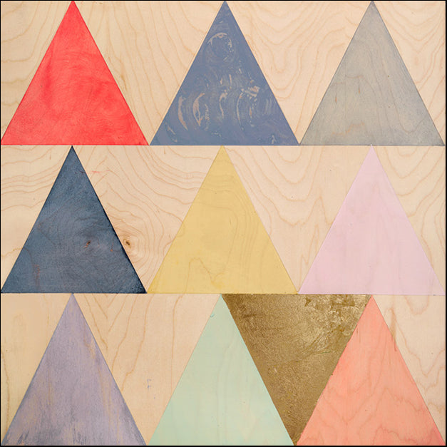 101744 Triangle Wood Print, by Altamura, available in multiple sizes