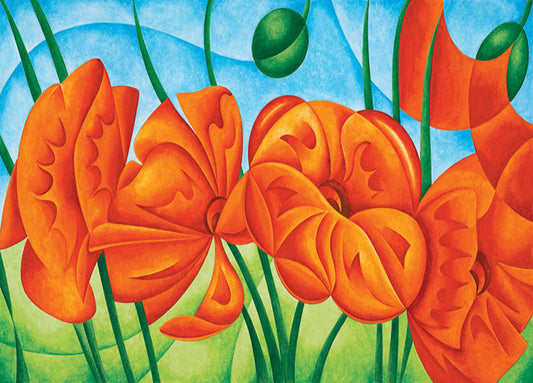 76938 Poppies IV, by Andre, available in multiple sizes
