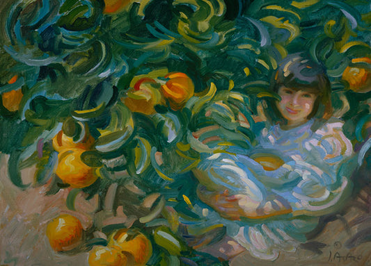 82186 Under the Orange Tree, by Asaro, available in multiple sizes - Chamton