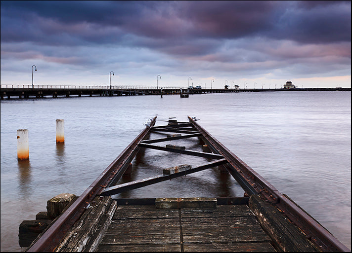 B3510488 Melbourne St Kilda pier from rails, available in multiple sizes