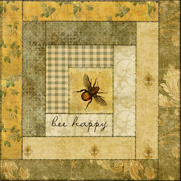 BETALB123011 Bee Happy Quilt, by Beth Albert, available in multiple sizes