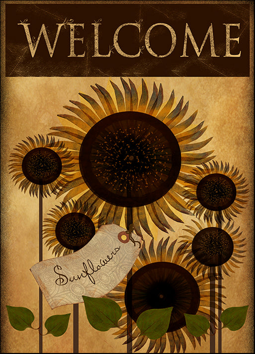 BETALB123018 Sunflower Welcome, by Beth Albert, available in multiple sizes