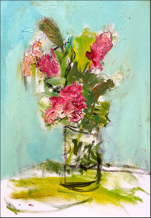 BRE-083 Turquoise Lilly by Bradford Brenner, available in multiple sizes - Chamton