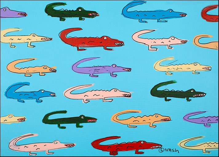BRINAS111137 Gators, by Brian Nash, available in multiple sizes
