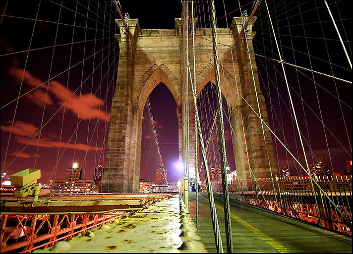 a552978 Brooklyn Bridge At Night, available in multiple sizes - Chamton