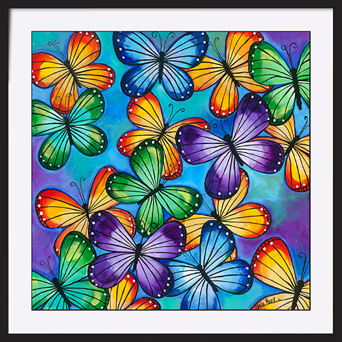 CARBAR130119 Colourful butterflies, available in multiple sizes