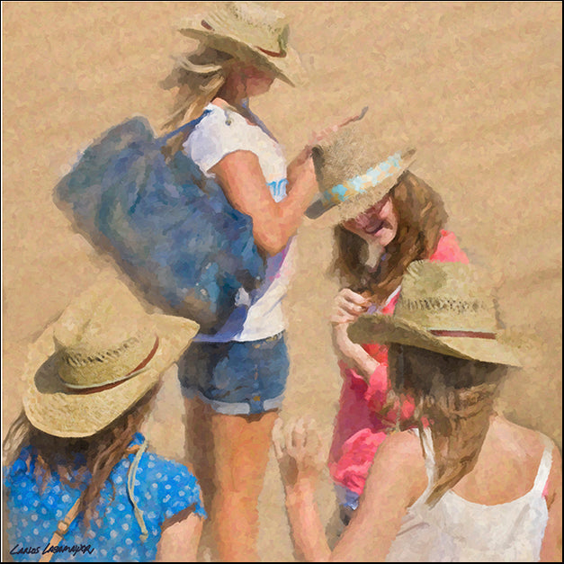 CARCAS98472 Girls on the Beach, by Carlos Casamayor, available in multiple sizes