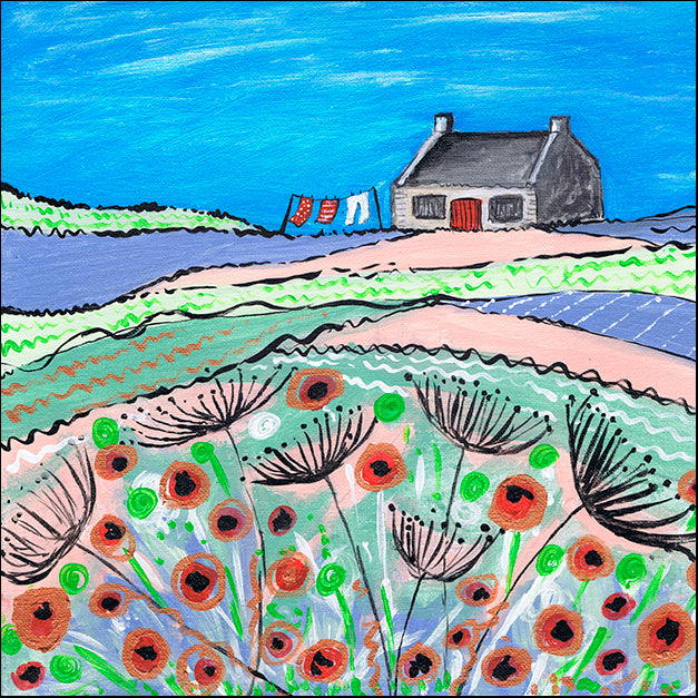 CARDUN135853 Getting The Washing Done, by Caroline Duncan ART, available in multiple sizes