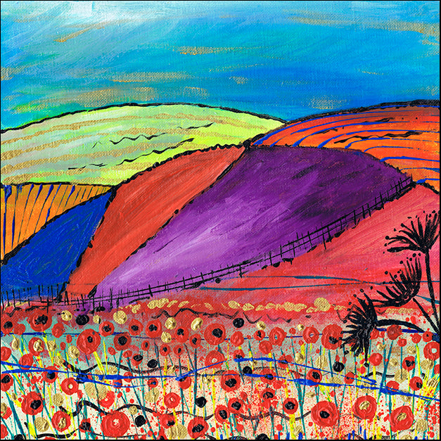 CARDUN135861 Over The Fence, by Caroline Duncan ART, available in multiple sizes - Chamton