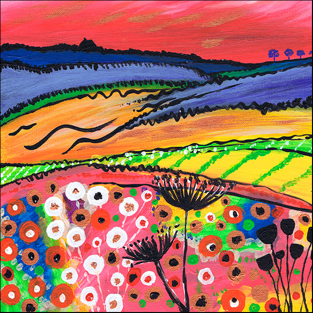 CARDUN135865 Red Sky At Night, by Caroline Duncan ART, available in multiple sizes