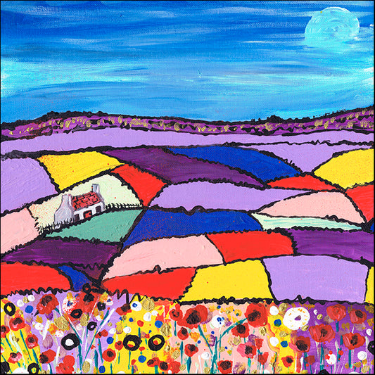 CARDUN135867 Royal Deeside Cottage, by Caroline Duncan ART, available in multiple sizes