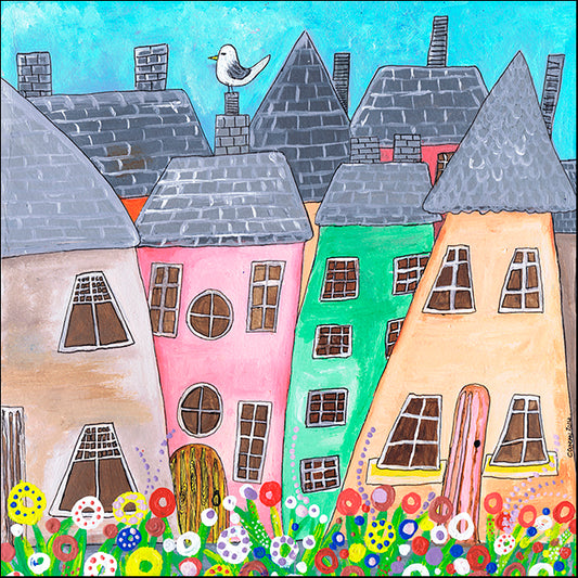 CARDUN135868 Seaside Bay, by Caroline Duncan ART, available in multiple sizes