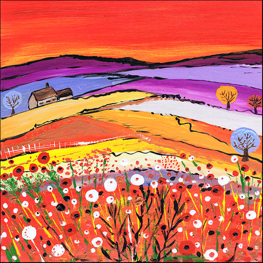 CARDUN135871 Cottage On The Hill, by Caroline Duncan ART, available in multiple sizes