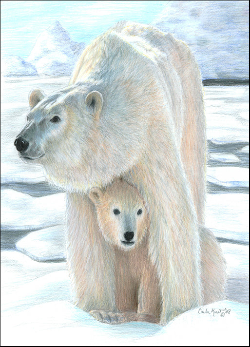 CARKUR98325 Polar Love, by Carla Kurt, available in multiple sizes
