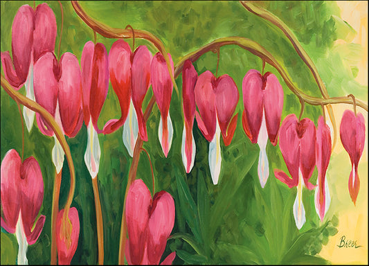 CATBRE124154 Bleeding Hearts, by Catherine Breer, available in multiple sizes - Chamton