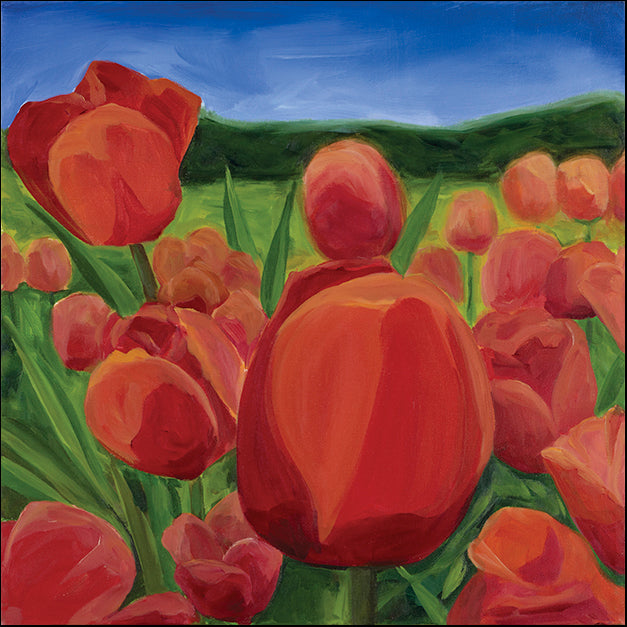CATBRE124177 Tulips In Meadow, by Catherine Breer, available in multiple sizes