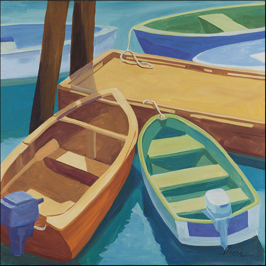 CATBRE124192 Boats At The Dock, by Catherine Breer, available in multiple sizes