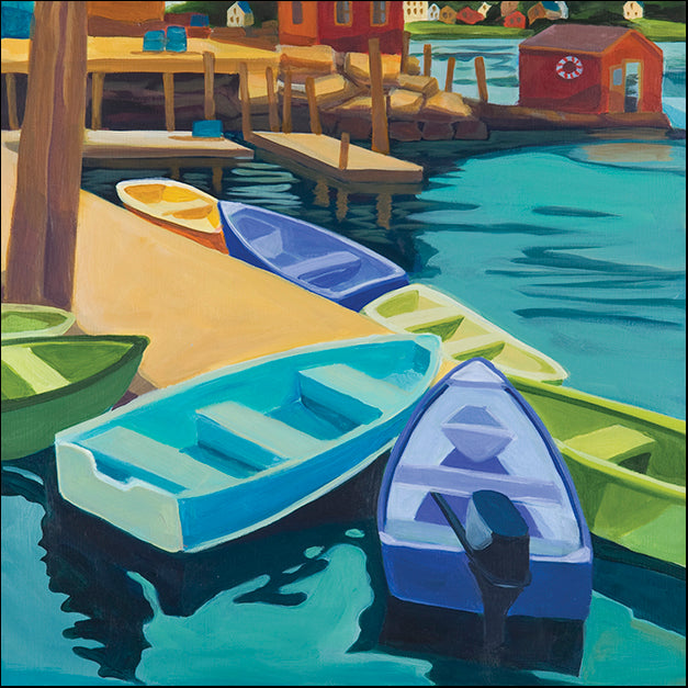 CATBRE124193 Boats Vinal Haven, by Catherine Breer, available in multiple sizes